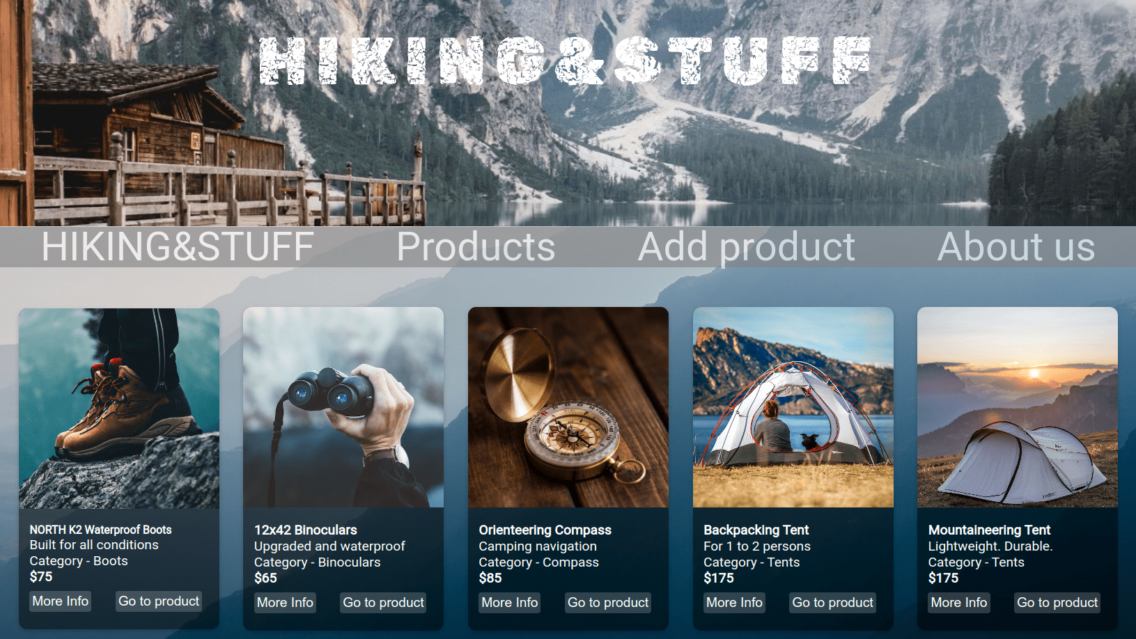 Product Landing Page