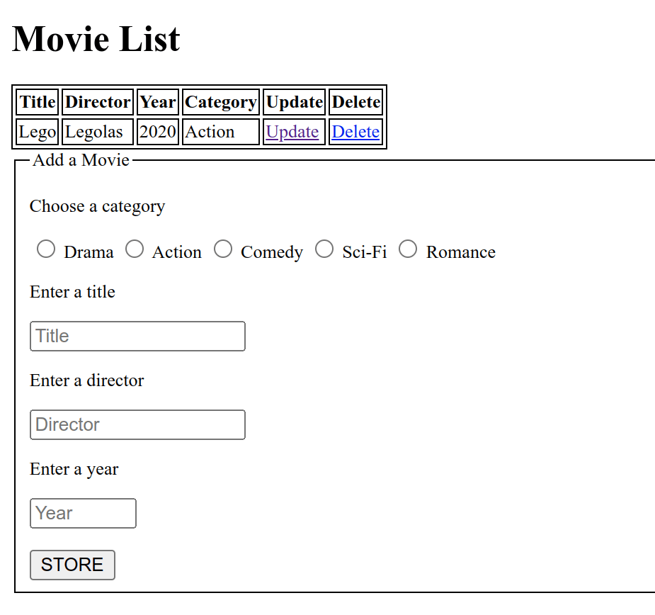 PHP Movie Database